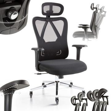 Chaise de bureau, chaise de bureau avec appui-tête réglable