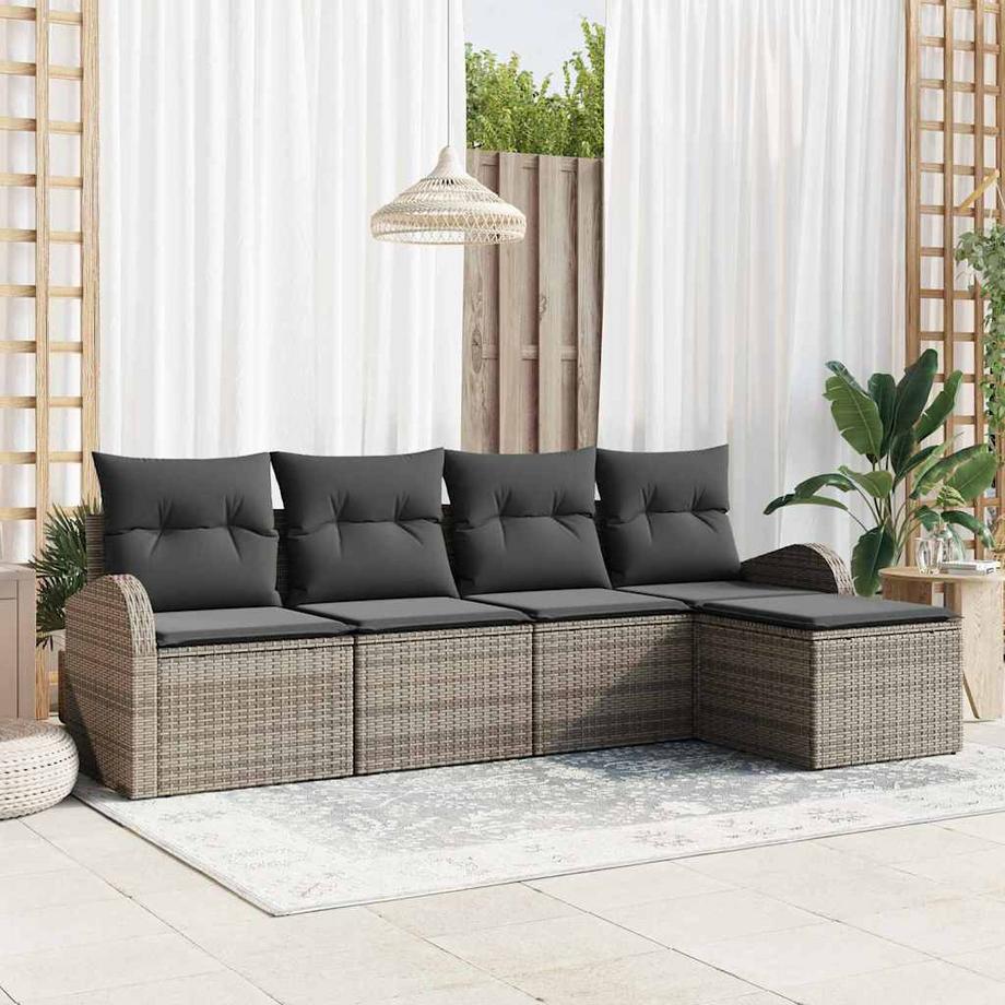 VidaXL Canapé de jardin poly rattan  