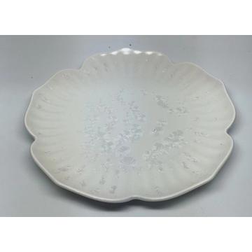 ASSIETTE A DESSERT EN PORCELAINE BLANCHE FLORALE 18.5CM PAR BOITE DE - 6