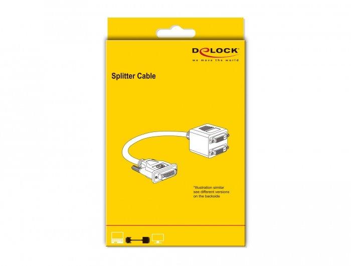 DeLock  DeLOCK Adapter HDMI Stecker zu HDMI + DVI25 Buchse 