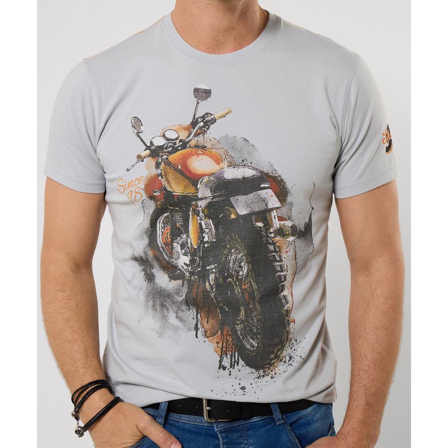 Joe Browns T-Shirt mit gemaltem Motorradmotiv  