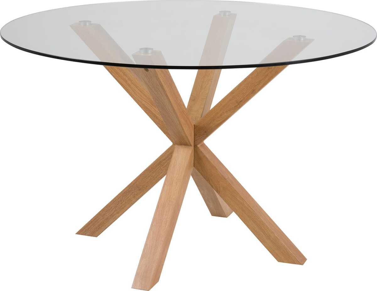 mutoni Table de salle à manger ronde Triple-X Klar  