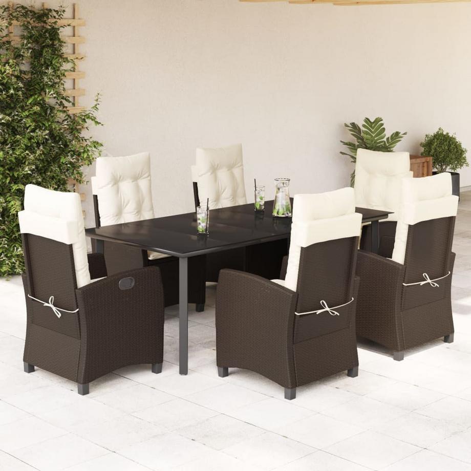 VidaXL set da pranzo da giardino Polirattan  