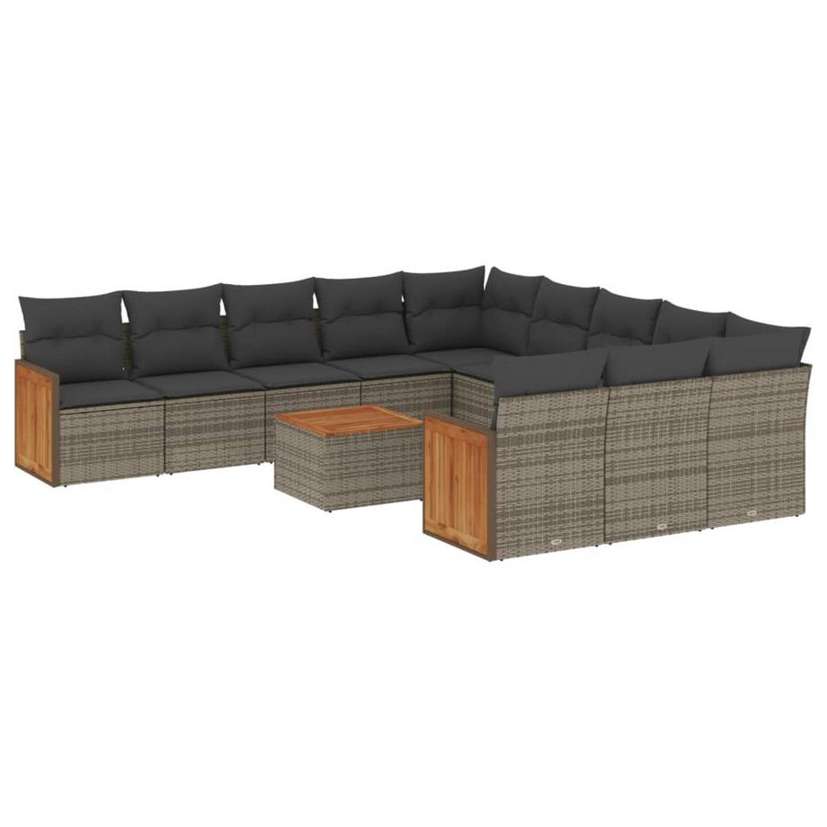 set divano da giardino Polirattan