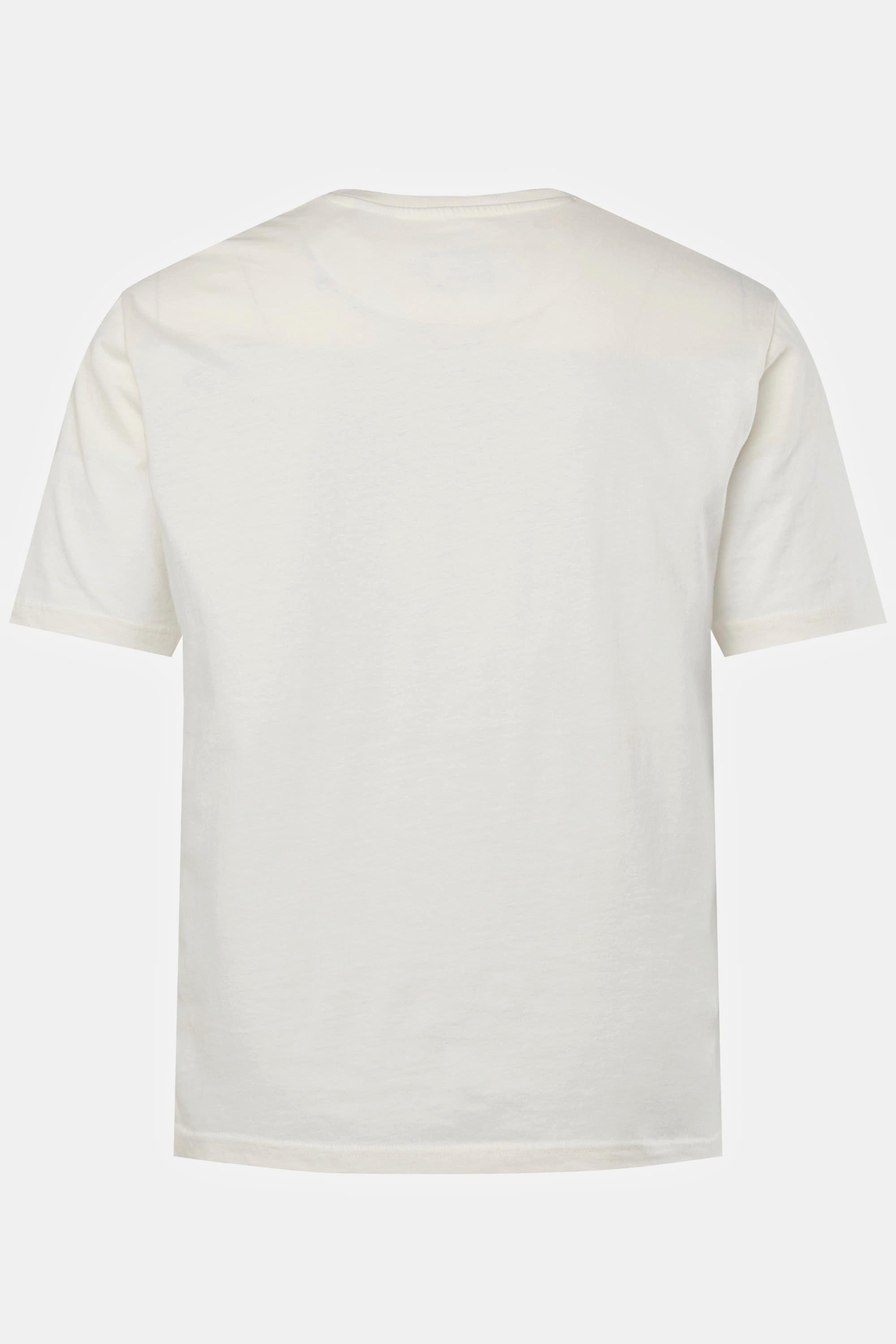 JP1880 Halbarm Brust-Print Rundhals T-Shirt  