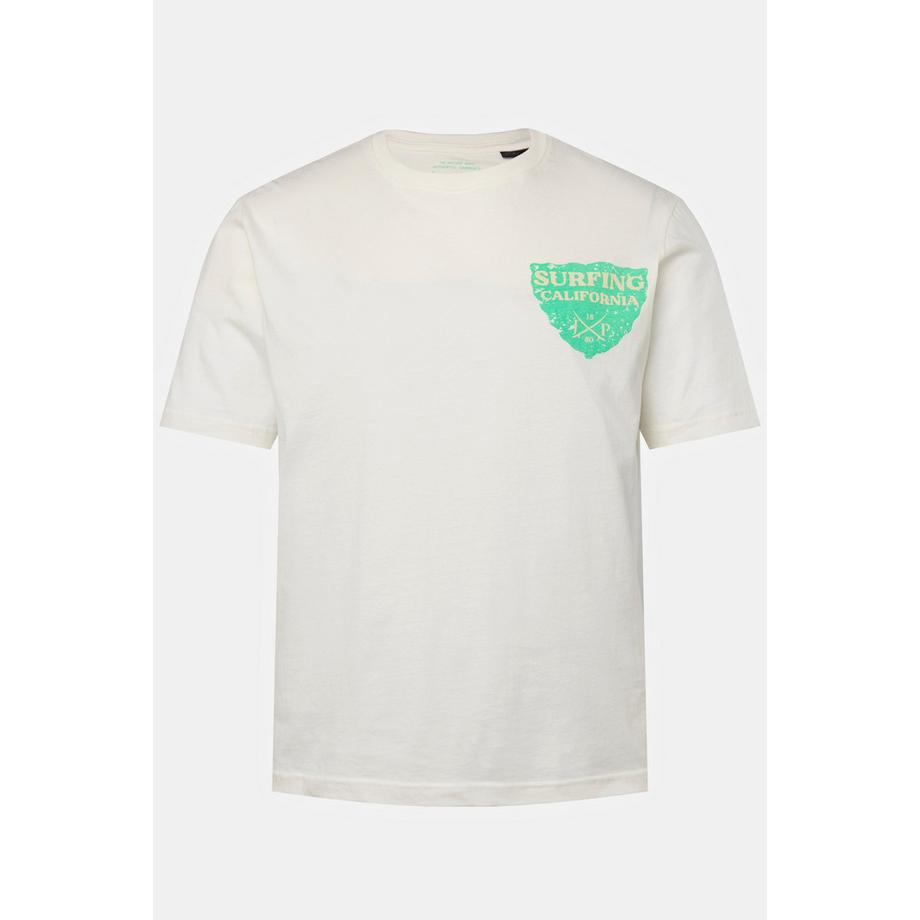 JP1880 Halbarm Brust-Print Rundhals T-Shirt  