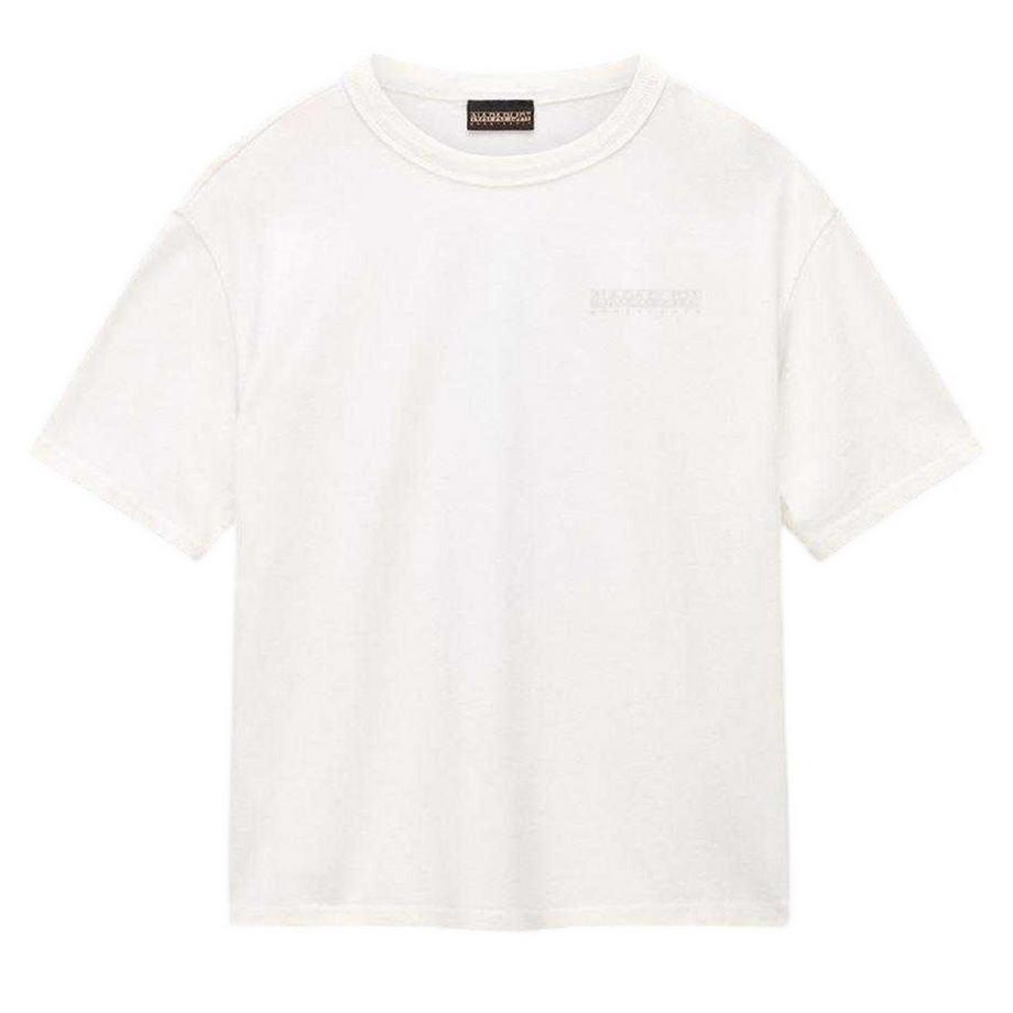 T-Shirt, Rückseitiger Aufdruck, Regulär, Kurzärmlig