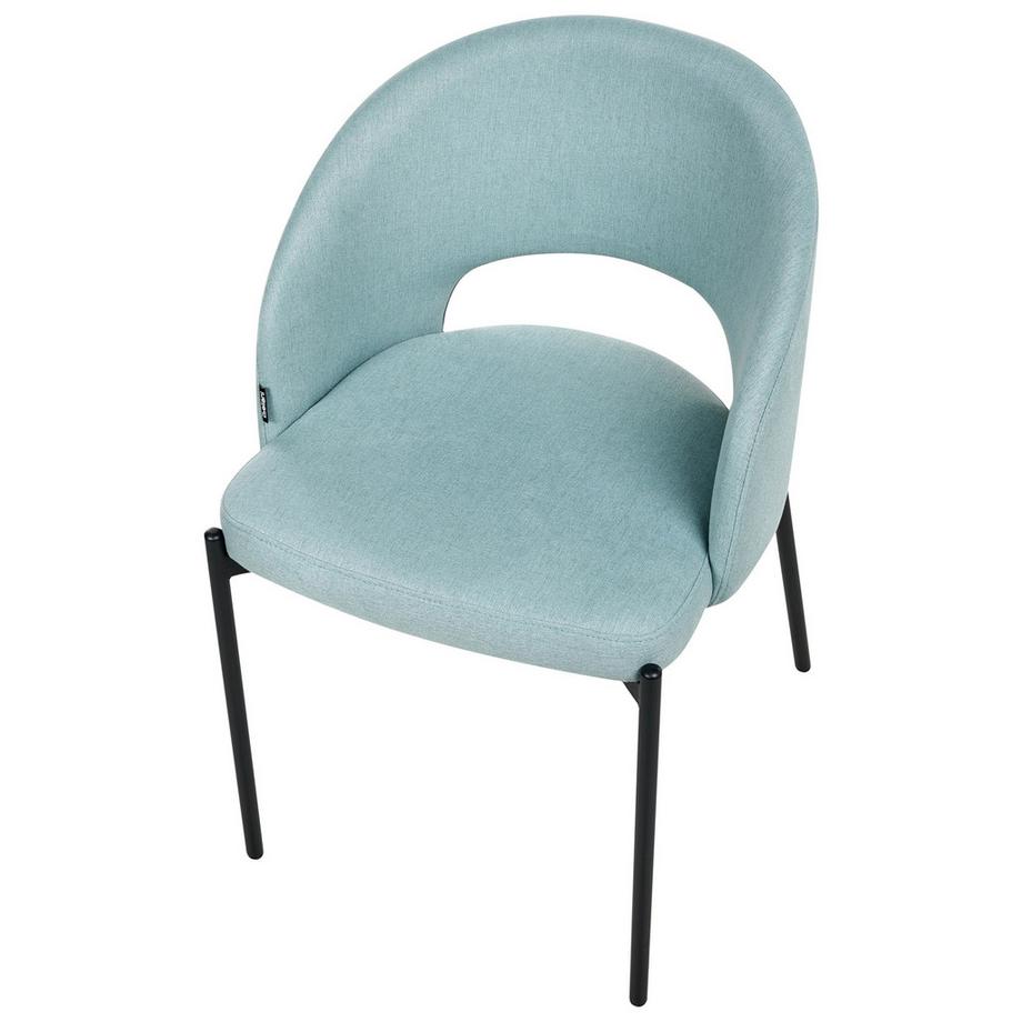 Beliani Esszimmerstuhl 2er Set aus Stoff Modern PENNY  