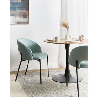 Beliani Set di 2 sedie da pranzo en Tessuto Moderno PENNY  