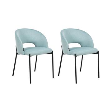 Lot de 2 chaises de salle à manger en Tissu Moderne PENNY