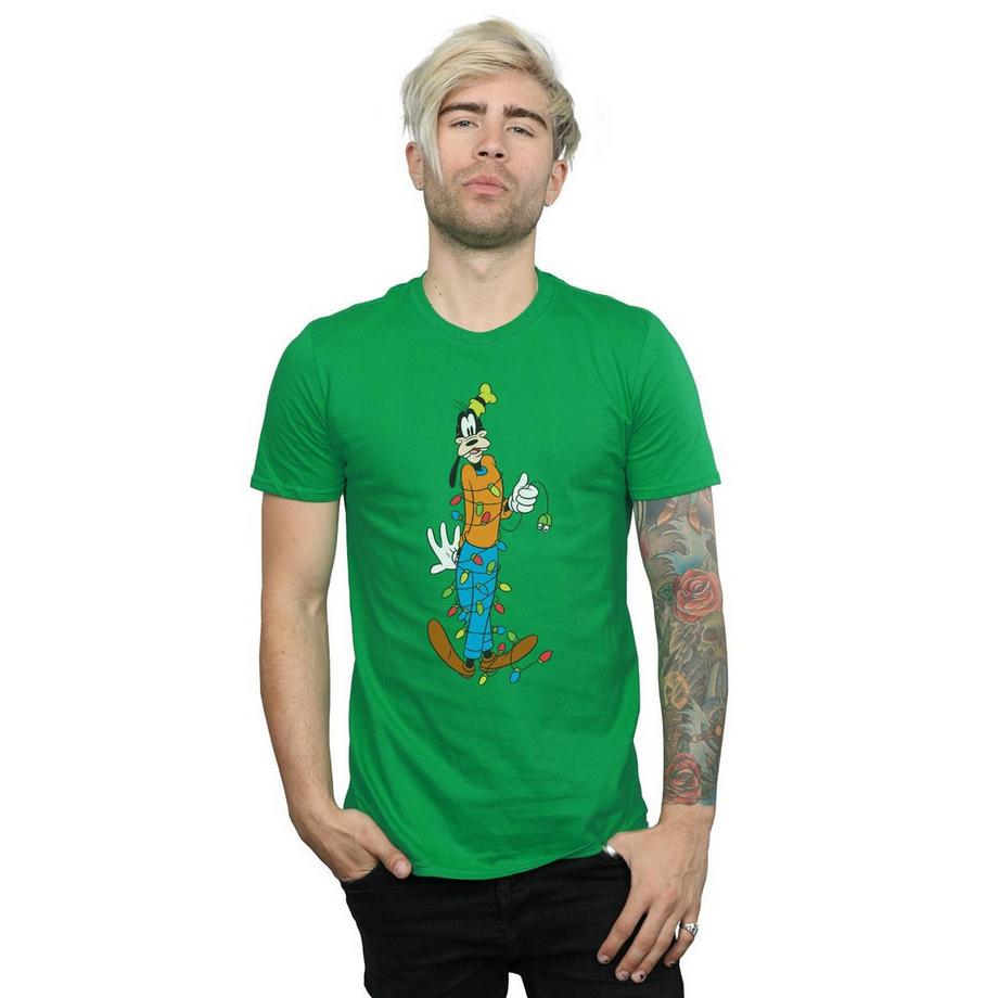 Disney Goofy Luci di Natale T-Shirt  