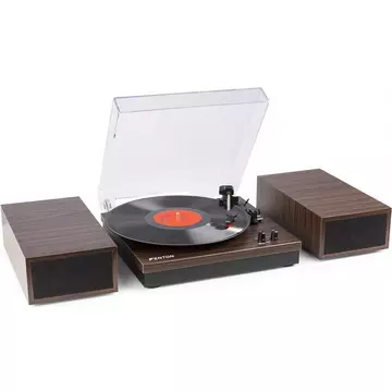 Fenton RP165D Audio-Plattenspieler mit Riemenantrieb Holz