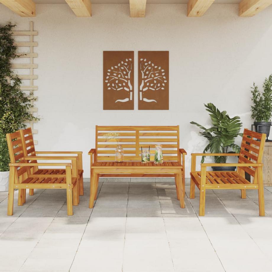 VidaXL set di mobili da giardino Legno di acacia  
