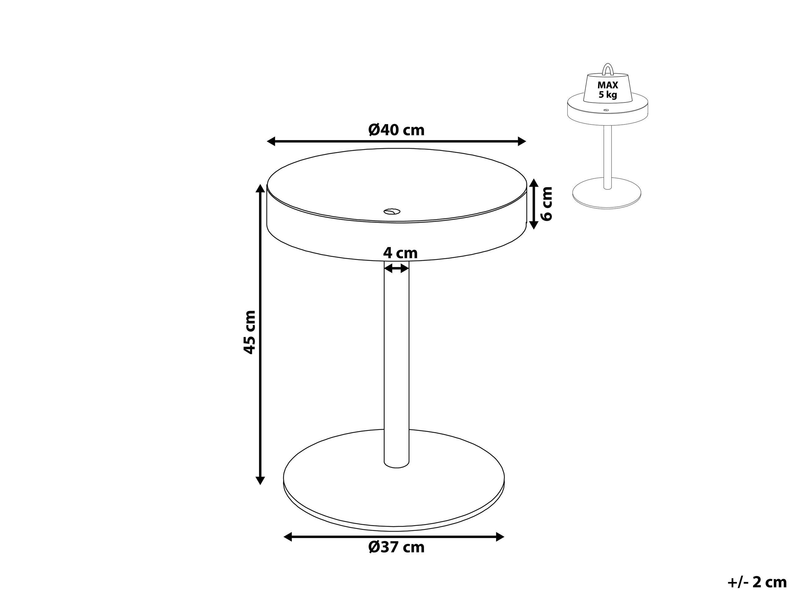 Beliani Couchtisch aus MDF-Platte Skandinavisch OREGON  