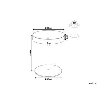 Beliani Couchtisch aus MDF-Platte Skandinavisch OREGON  