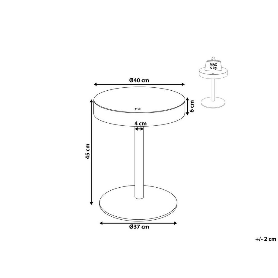 Beliani Table basse en MDF Scandinave OREGON  