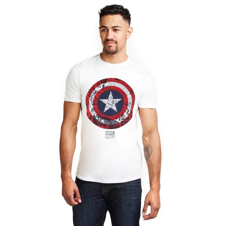 CAPTAIN AMERICA Schild T-Shirt  