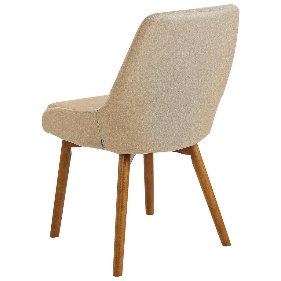 Beliani Esszimmerstuhl 2er Set aus Stoff  MELFORT  