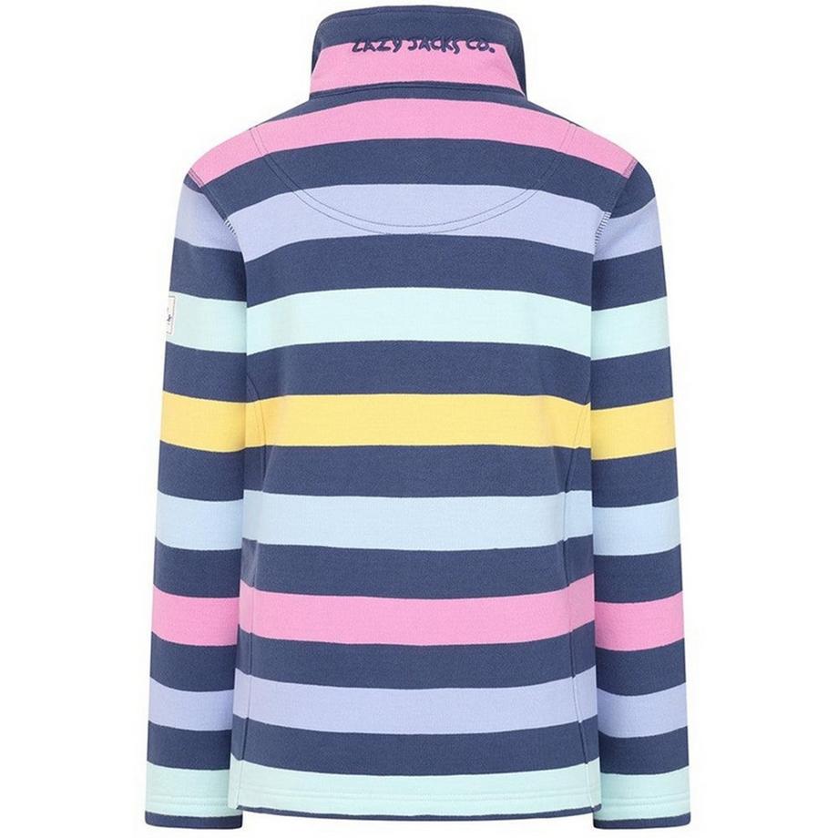 Lazy Jacks Gestreifte Jacke mit durchgehendem Reissverschluss  