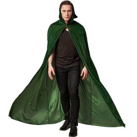 Tectake  Samt Umhang mit Kapuze 