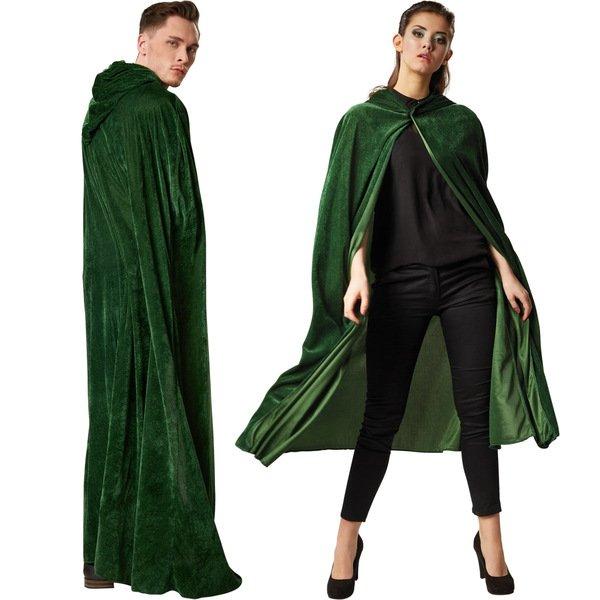 Tectake  Cape de velours à capuche 