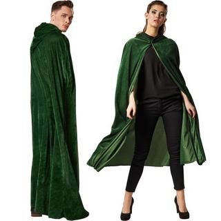 Tectake  Samt Umhang mit Kapuze 