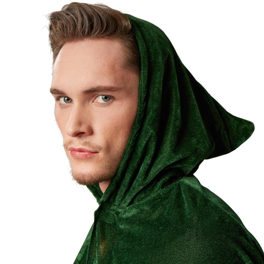 Tectake  Cape de velours à capuche 