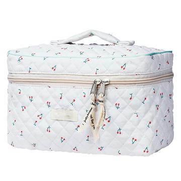 Reisekosmetiktasche, Schminktasche, gesteppter Kulturbeutel