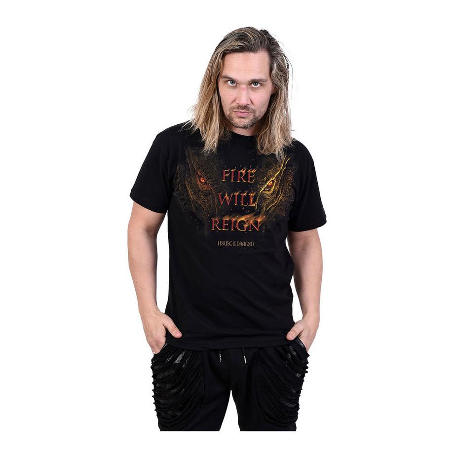 Hbo  T-ShirtMotiftyle Imprimé Au Dos Hod2 Fire Will Reign 