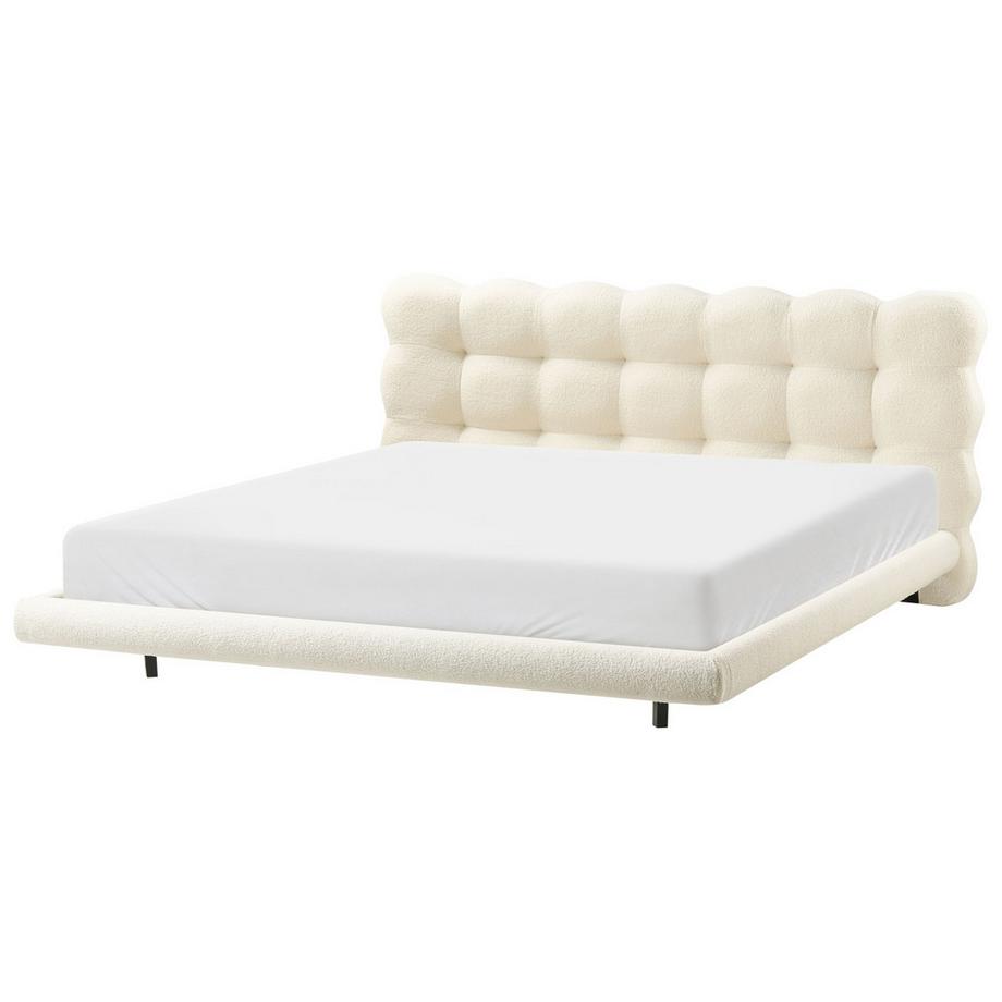 Beliani Letto en Bouclé Minimalista SOULISSE  