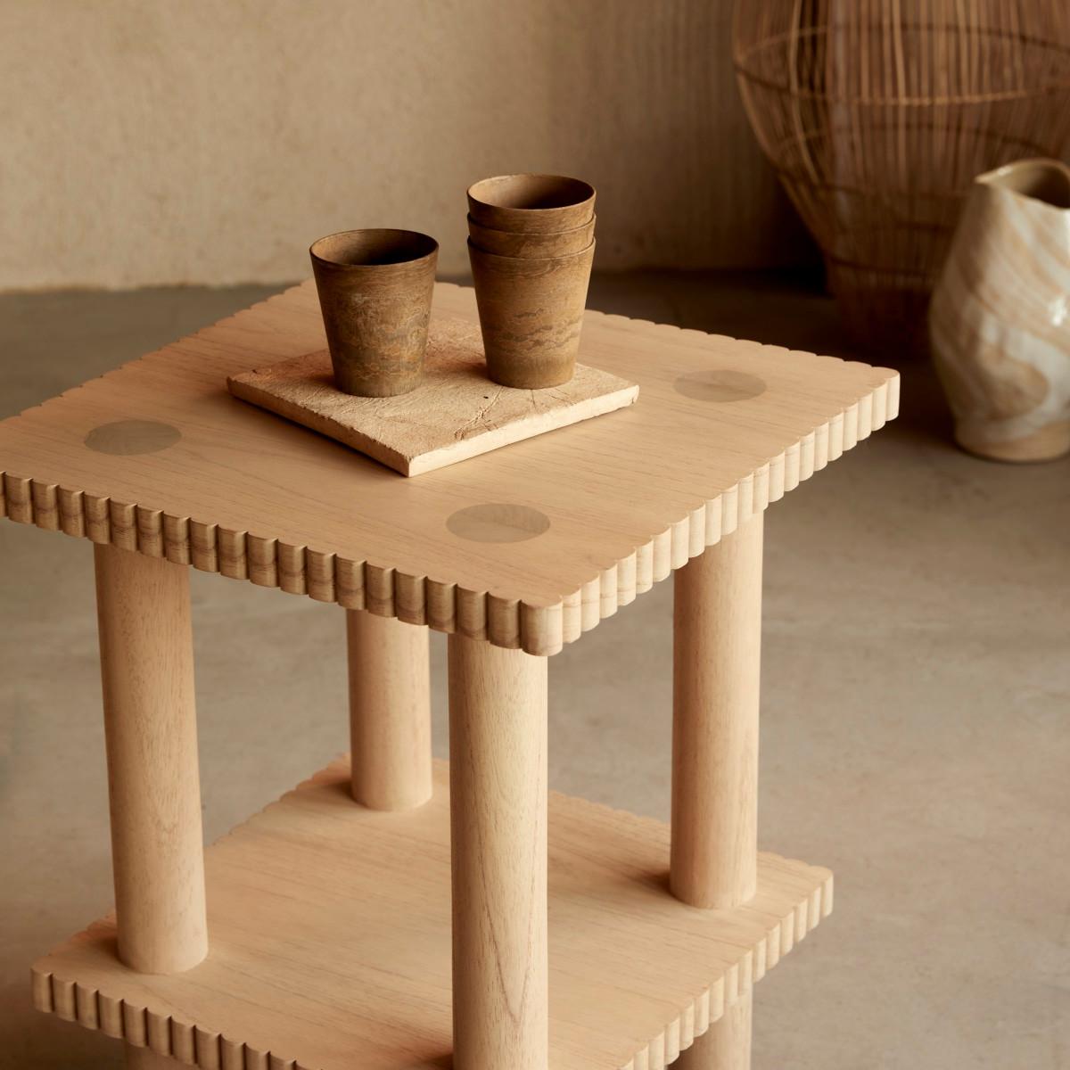 Tikamoon Ablagetisch aus Mindiholz Mollie  