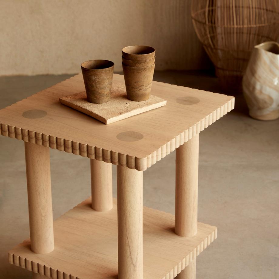 Tikamoon Ablagetisch aus Mindiholz Mollie  