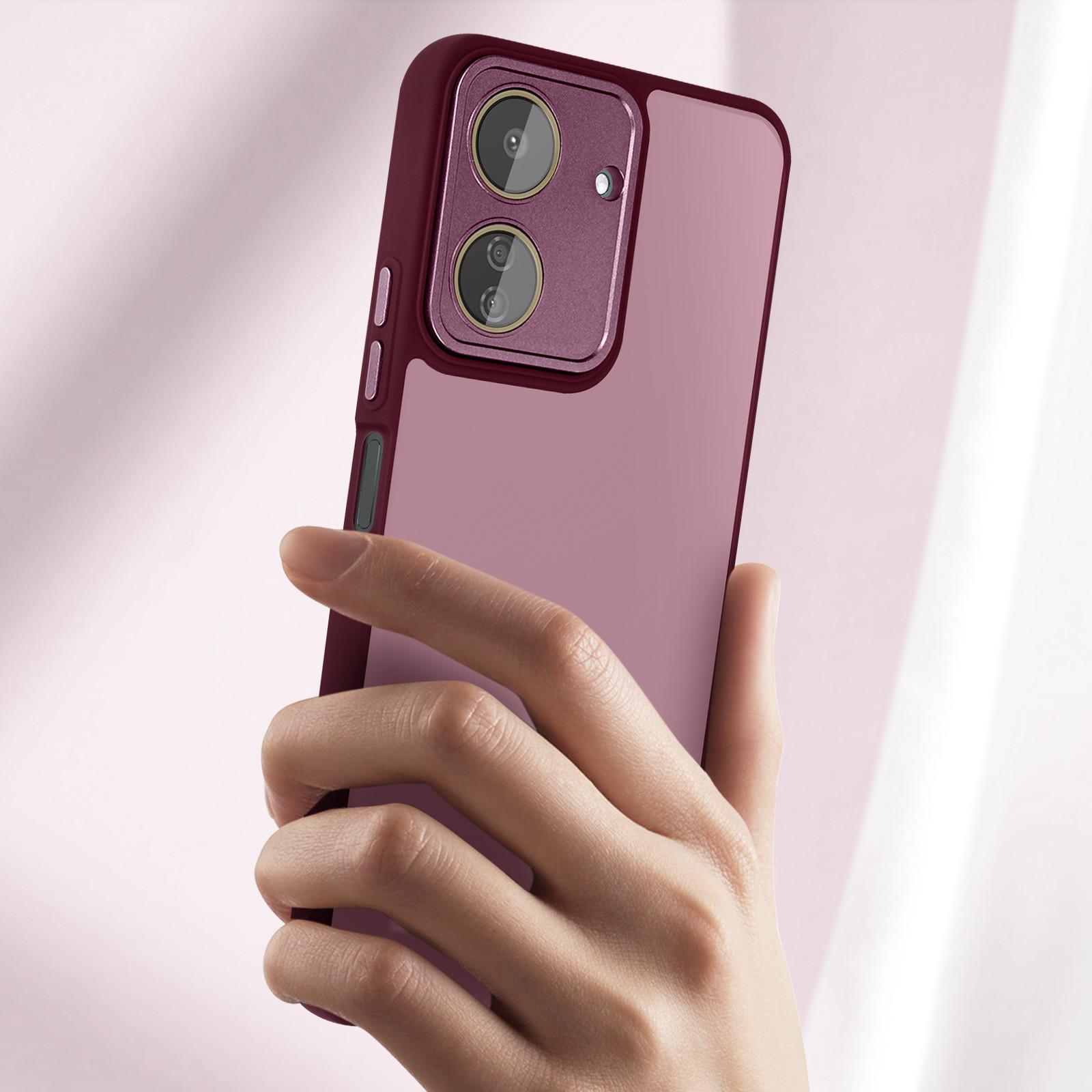 Avizar  Coque Redmi 13C Aubergine Translucide 