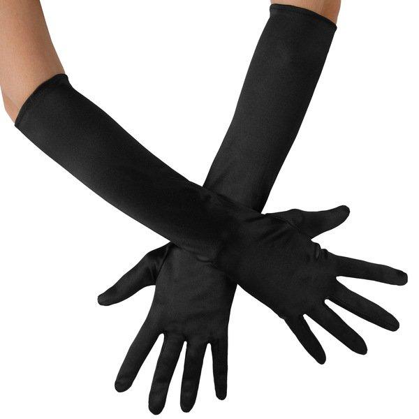 Image of Tectake Lange Satin-Handschuhe - ONE SIZE