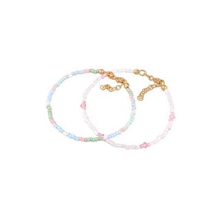 Elli  Armband Kids Glasperlen Pastell 2Er Set 