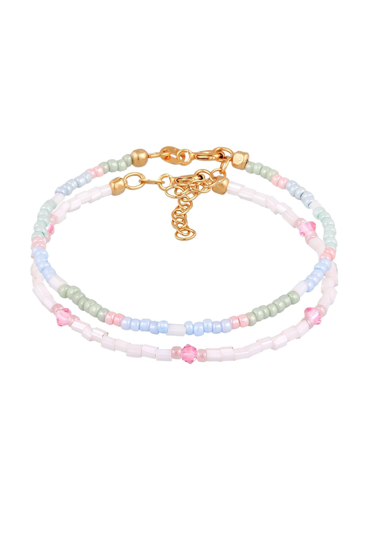 Elli  Armband Kids Glasperlen Pastell 2Er Set 