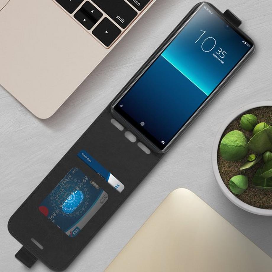 Avizar  Étui Sony Xperia L4 Clapet Noir 