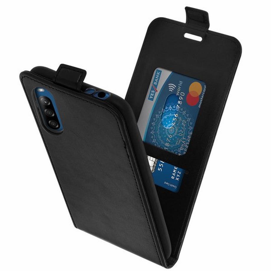 Avizar  Étui Sony Xperia L4 Clapet Noir 
