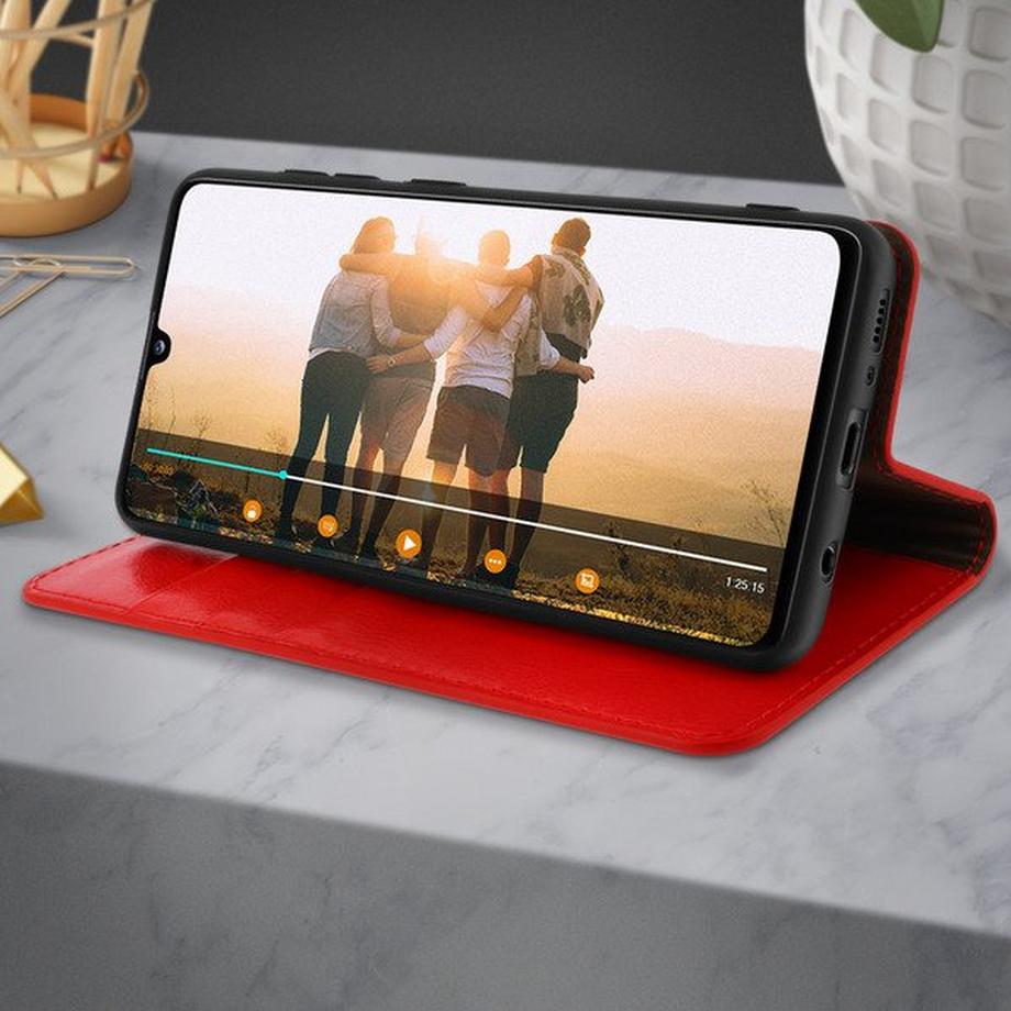 Avizar  Lederetui Samsung Galaxy A41 Rot 