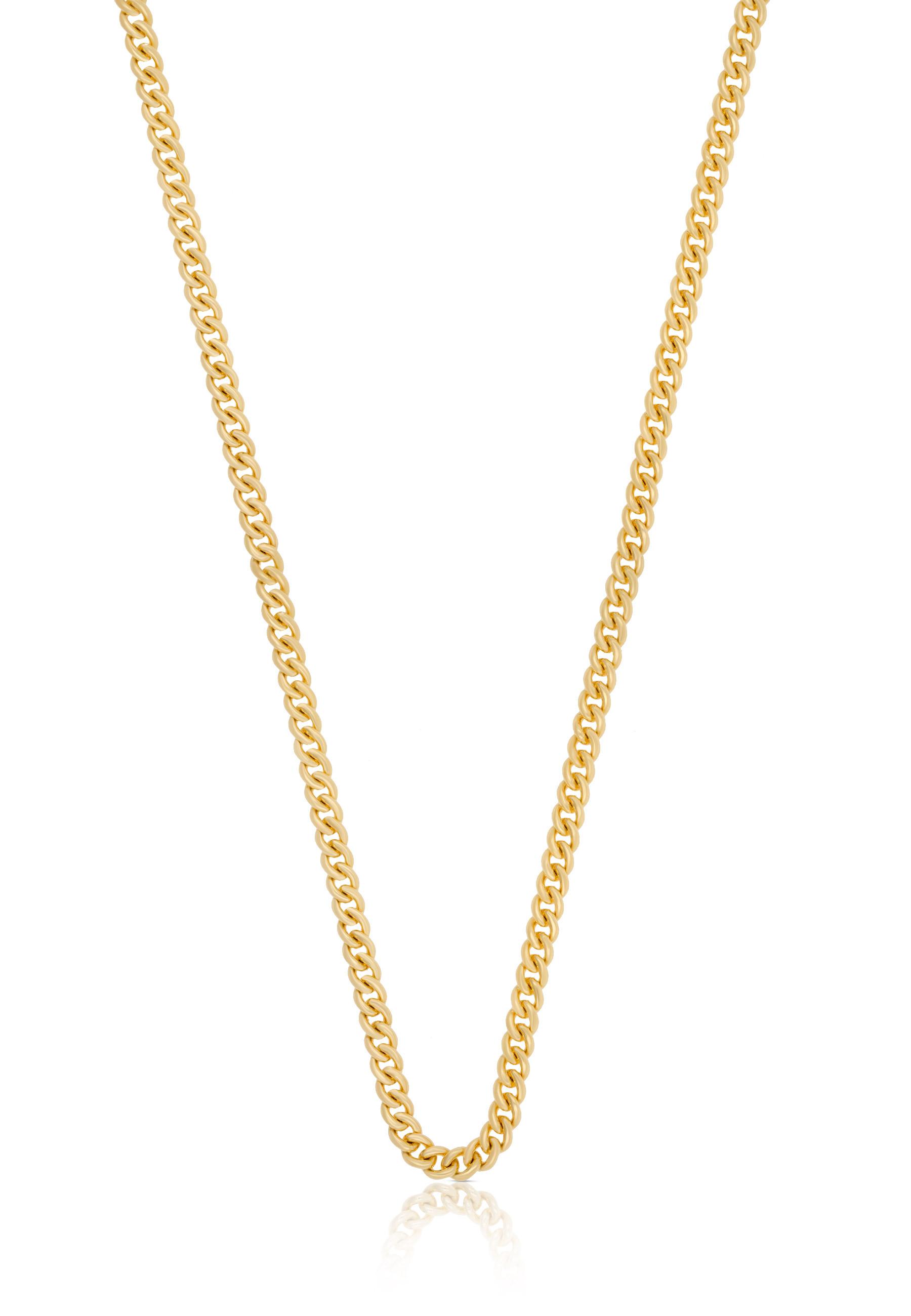 MUAU Schmuck  Collier Rundanker Gelbgold 750, 1.1mm, 50cm 