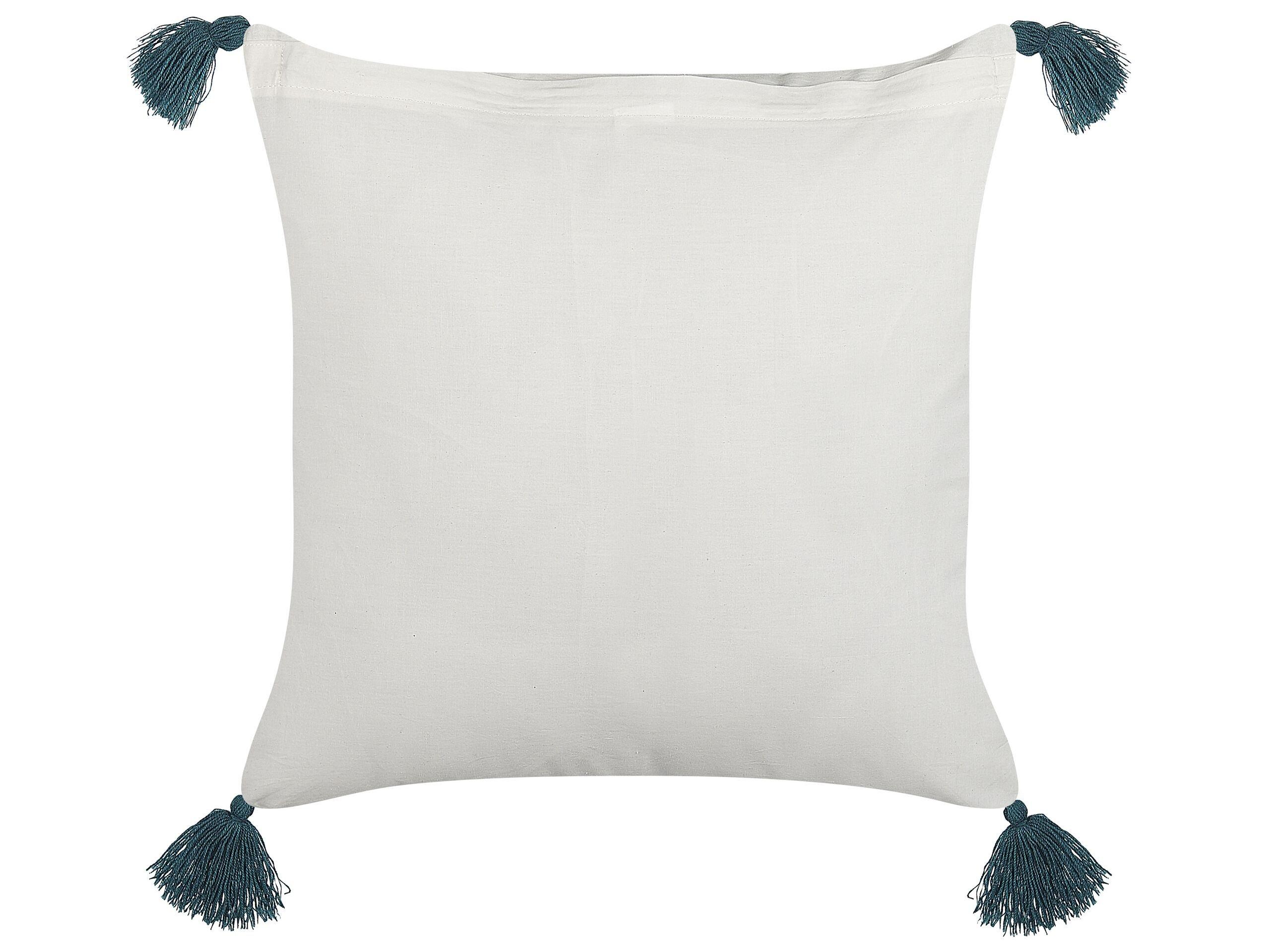 Beliani Coussin en Coton Boho RUMEX  