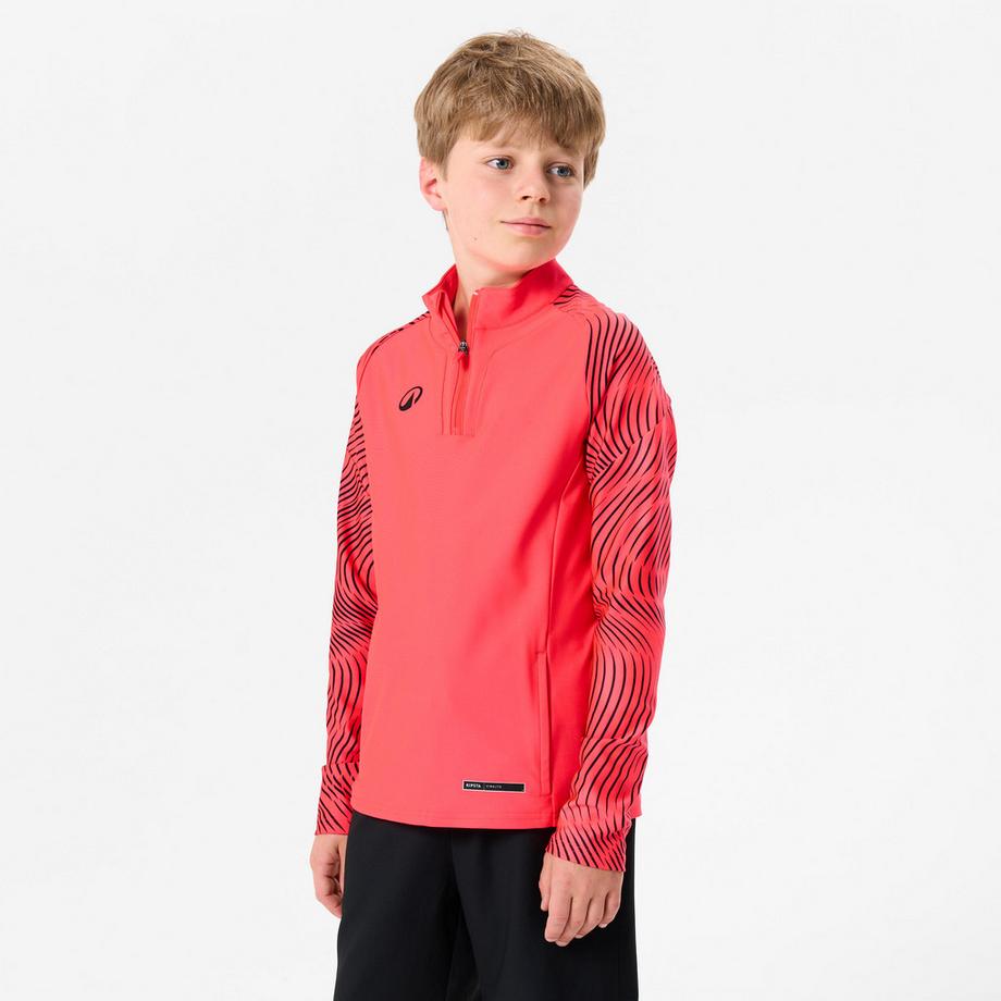 Sweatshirt Kinder halber Reissverschluss Polyester