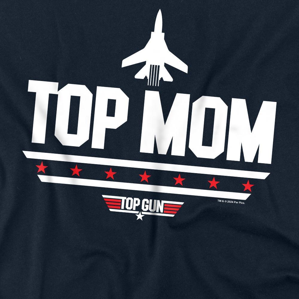 Top Gun Top Mom T-shirt Stampata Vestibilità Regolare  