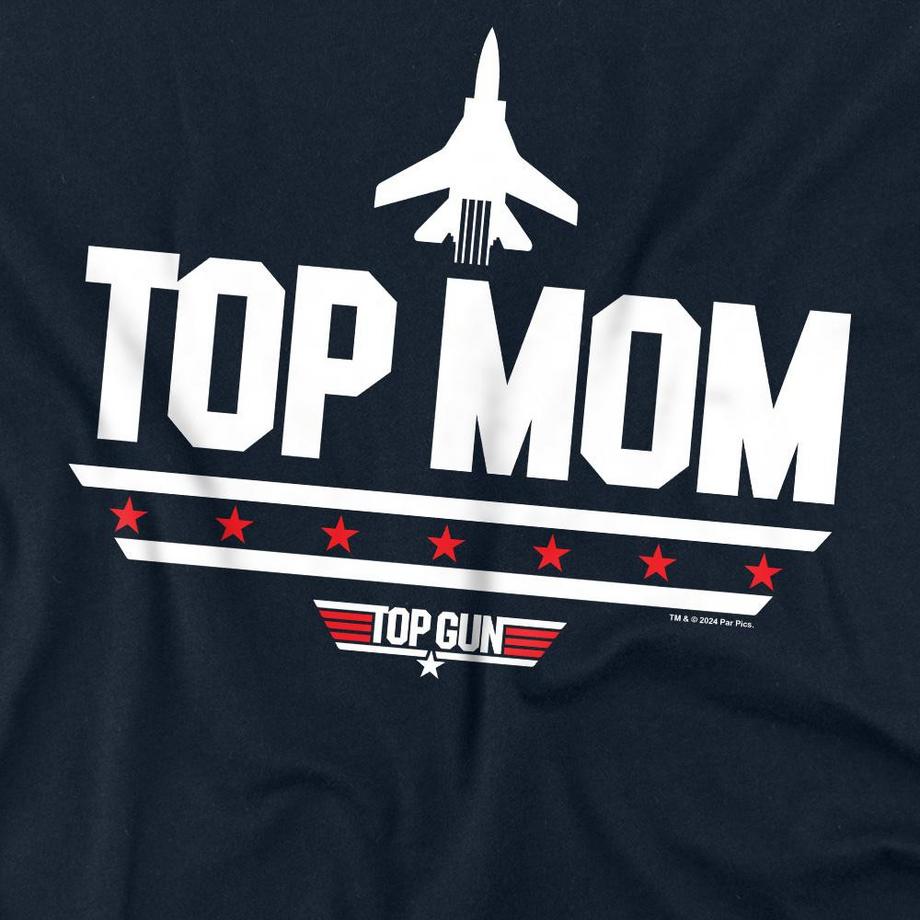 Top Gun Top Mom T-shirt Imprimé Coupe Droite  