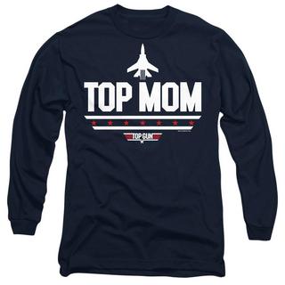 Top Gun Top Mom T-shirt Stampata Vestibilità Regolare  