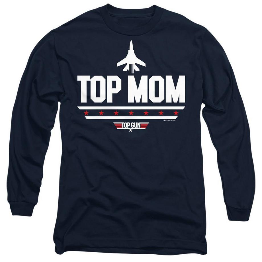 Top Gun Top Mom T-shirt Imprimé Coupe Droite  