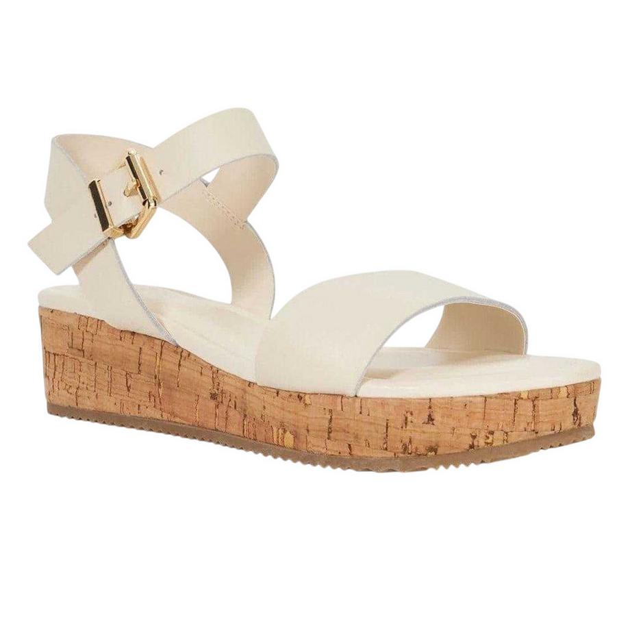 Dune London Sandales Cuir Semelle Plateforme  