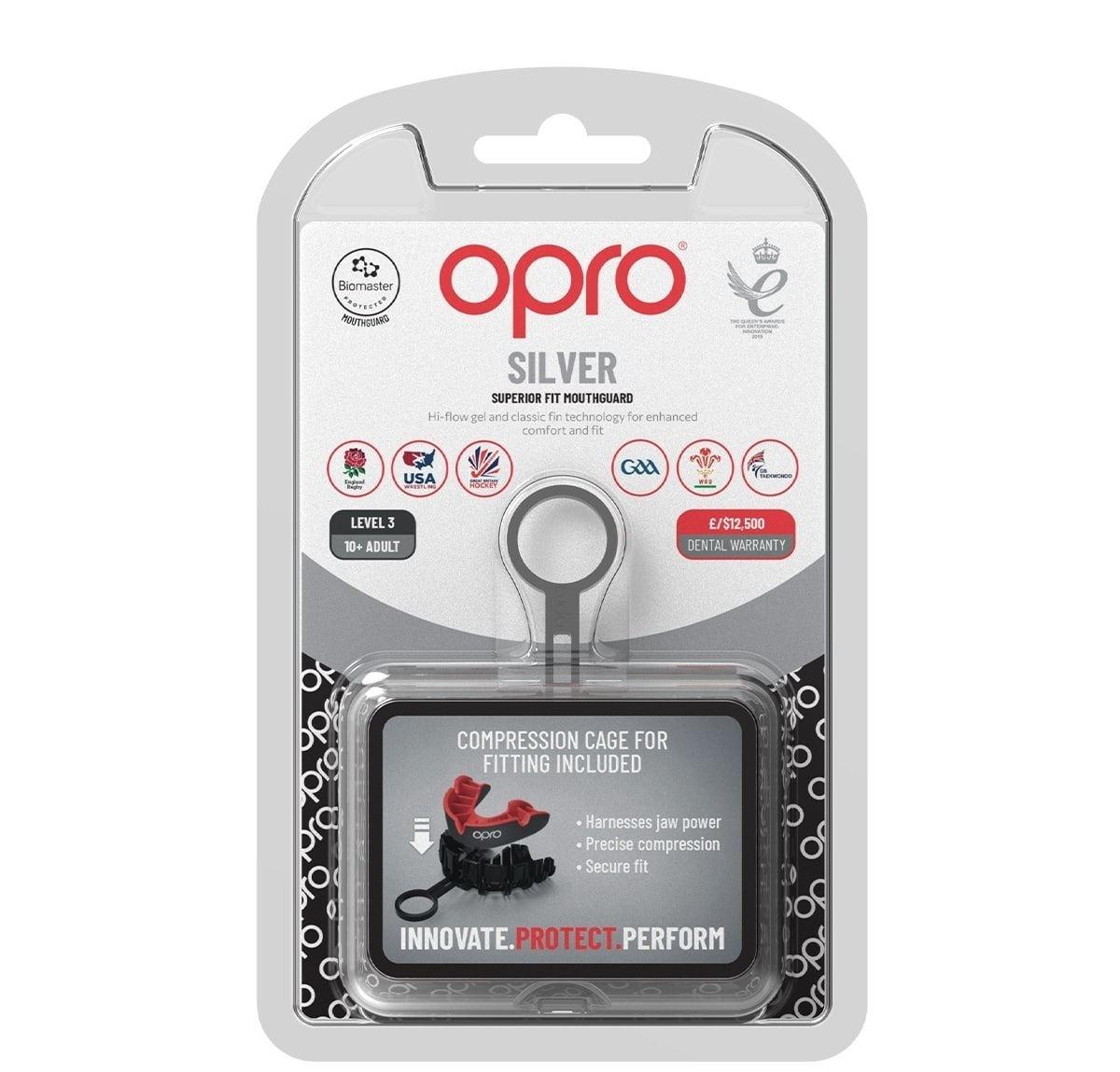 OPRO  OPRO Self-Fit Silver - Dark Blue/Blue 