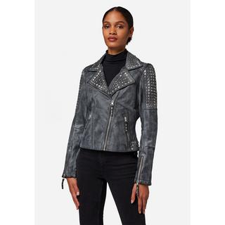 RICANO  Veste en cuir  Studd, biker avec clous 