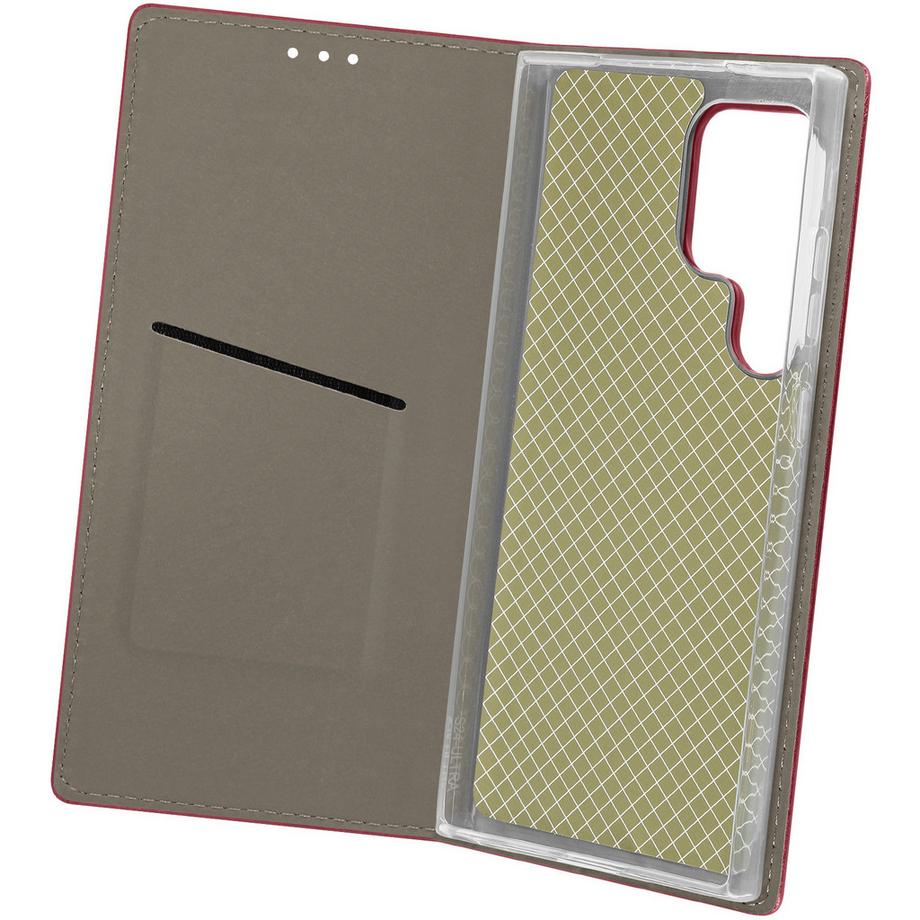 Avizar  Housse Folio Galaxy S24 Ultra Bordeaux 